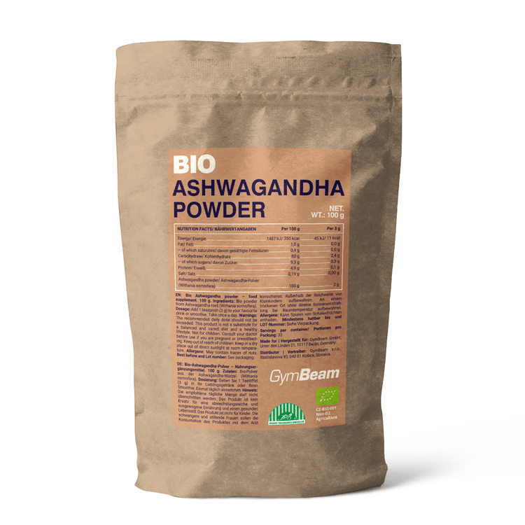 Gymbeam Bio Ashwagandha Powder 100g