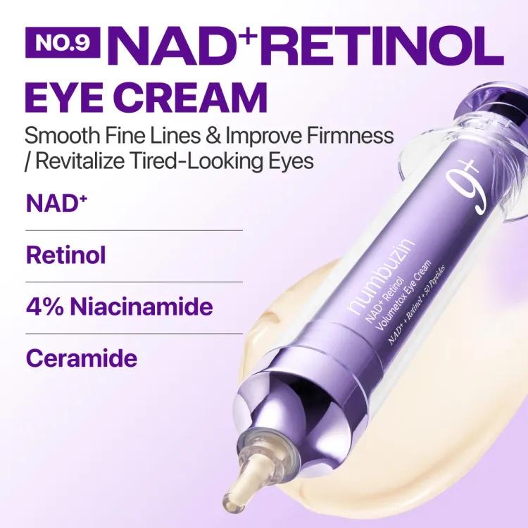 Numbuzin No9 Nad+ Retinol Volumetox Eye Cream 20ml Duo