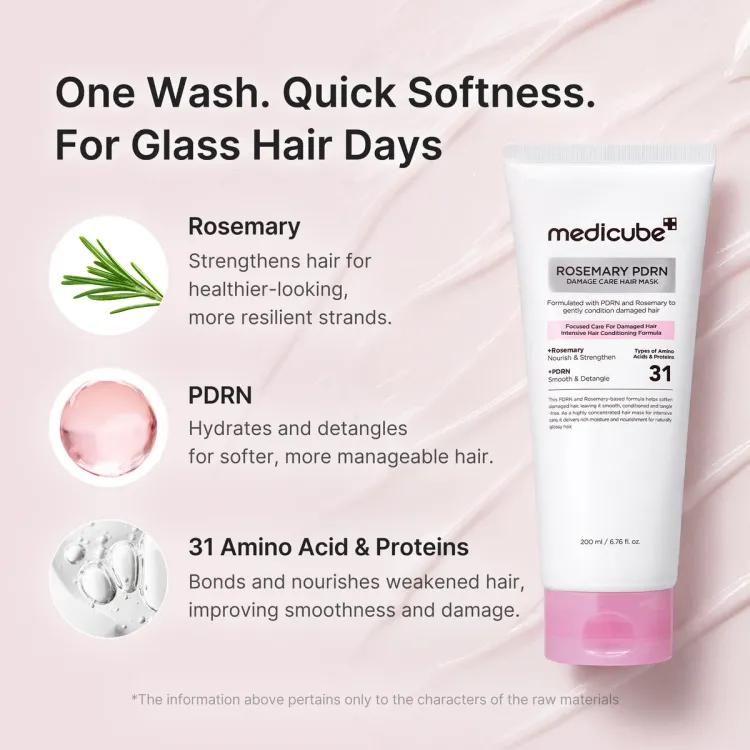 Medicube Rosemary Pdrn Damage Care Hair Mask 200ml