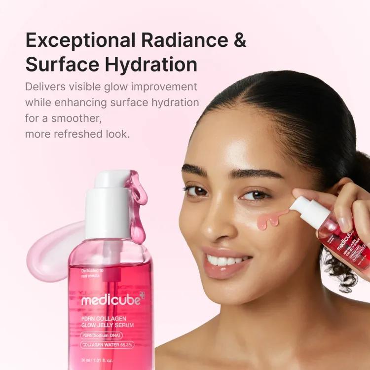 Medicube Pdrn Pink Collagen Glow Jelly Serum,30ml