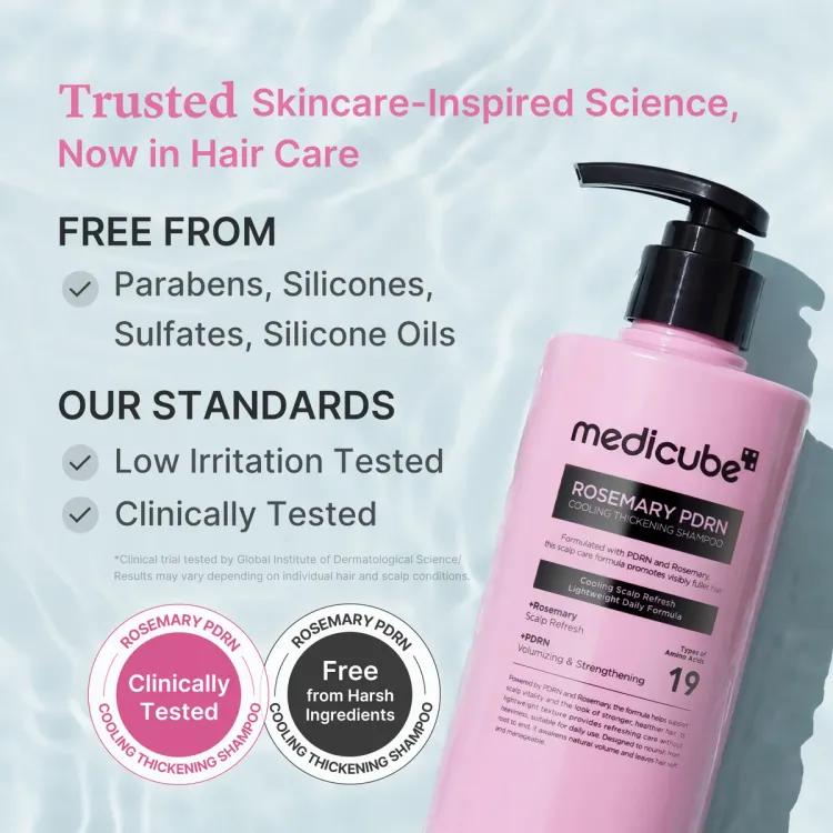Medicube Rosemary Pdrn Cooling Thickening Shampoo 400ml