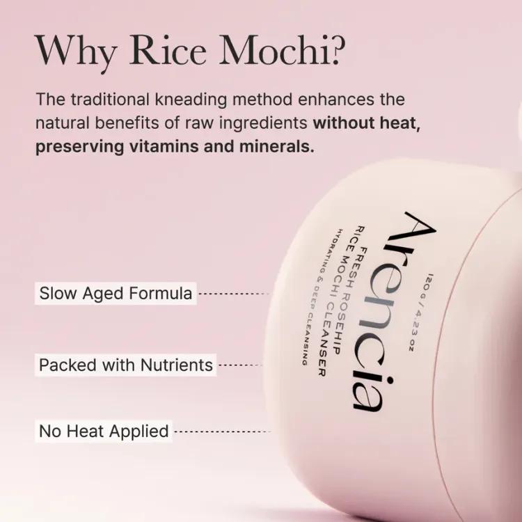 Arencia Fresh Rosehip Rice Mochi Cleanser 120g