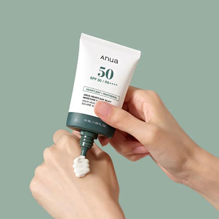Anua Heartleaf Silky Moisture Sunscream Spf 50, 50ml