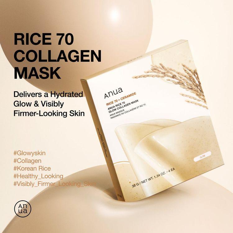 Anua Rice 70 Glow Collagen Mask 38g
