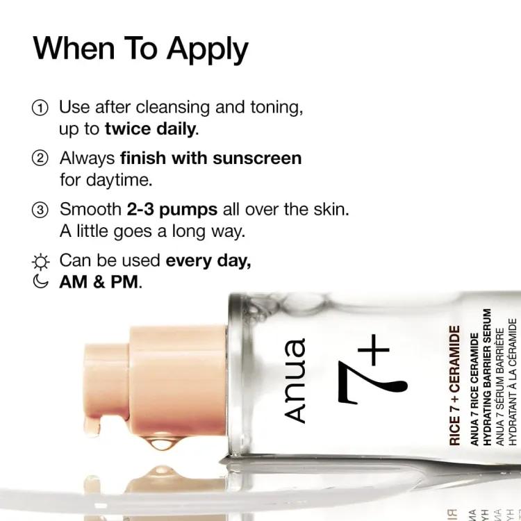 Anua Rice 7 Ceramide Hydranting Barrier Serum 50ml
