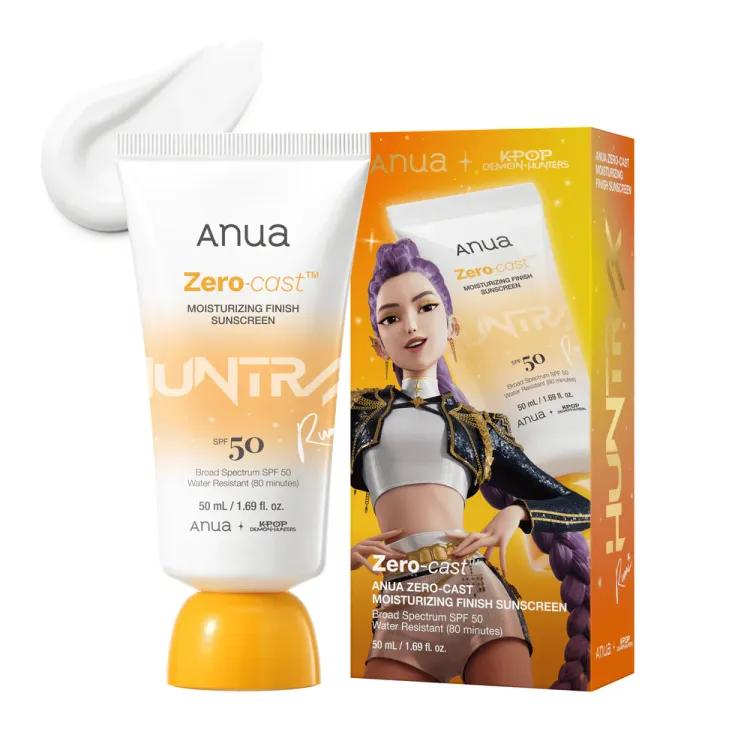 Anua Zero-coast Moisturizing Finish Sunscreen, Spf 50, 50ml