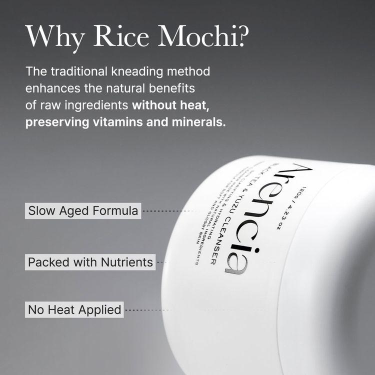 Arencia Black Tea Rice Mochi Cleanser 120g