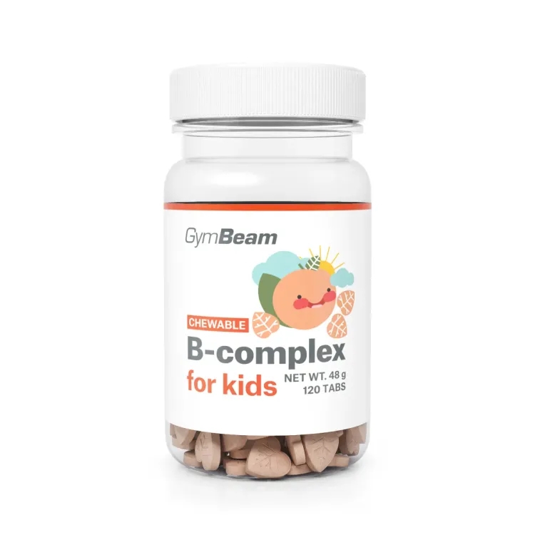 Gymbeam Chewable B-complex For Kids 120tbl, Apricot
