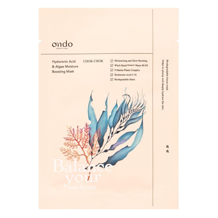 Ondo Beauty 36.5 Hyaluronic Acid & Algae Moisture Boosting Mask 25ml