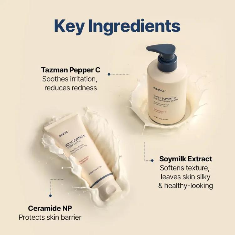 Kundal Rich Soymilk Body Cream 200ml Mellow Vanilla