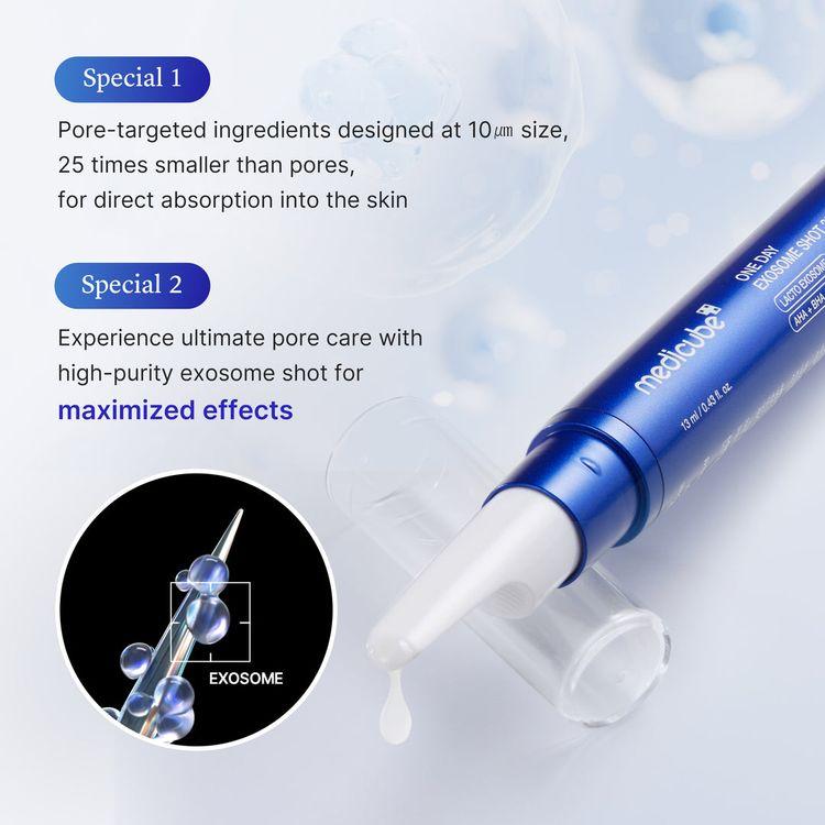 Medicube One Day Exosome Shot Pore Ampoule 25000, 13ml