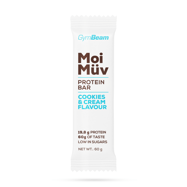 Gymbeam Moimuv Protein Bar 60g,cookies & Cream