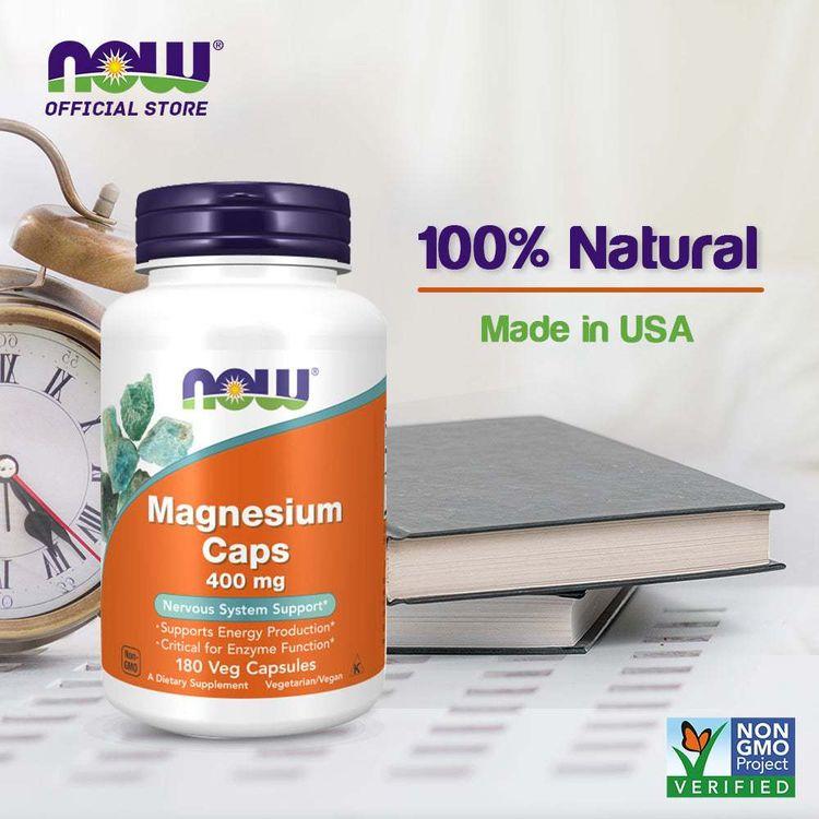 Now Foods - Magnesium 400mg, 180caps