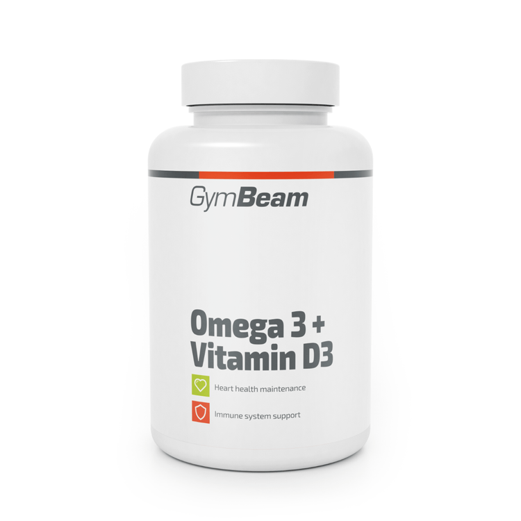 Gymbeam Omega3+vitamin D3, 90caps