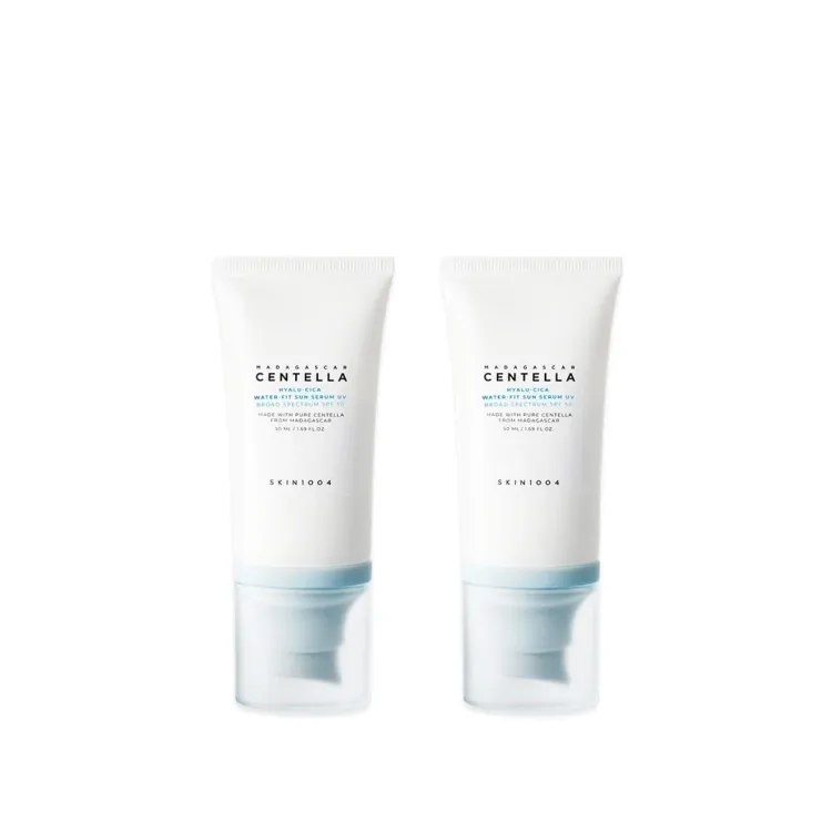 Skin1004 Madagaskar Centella Hyalu-cica Water-fit Sun Serum Twin Pack ( 50ml*2)