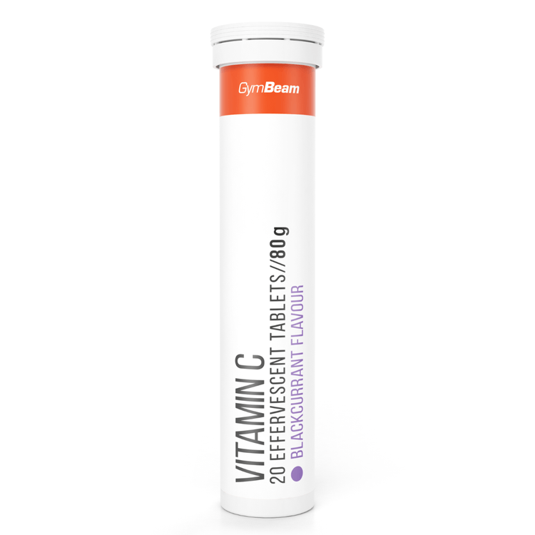 Gymbeam Vitamin C 1000mg, 20tbl, Black Currant
