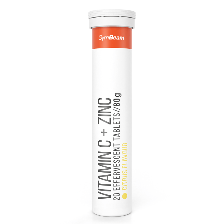 Gymbeam Vitamin C+zinc Eff,20tbl, Citrus