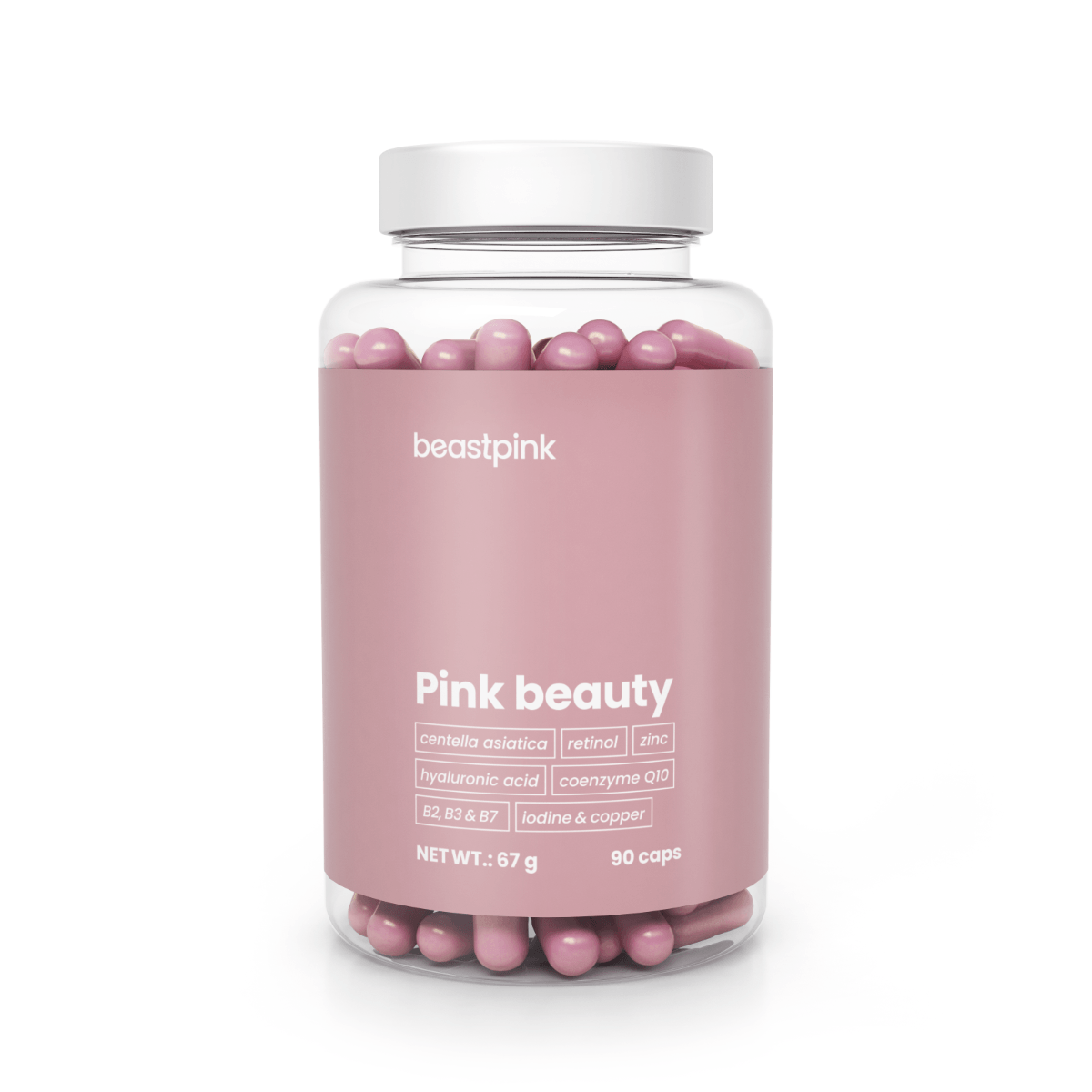 Gymbeam Pink Beauty - Beast Pink - 90 Caps